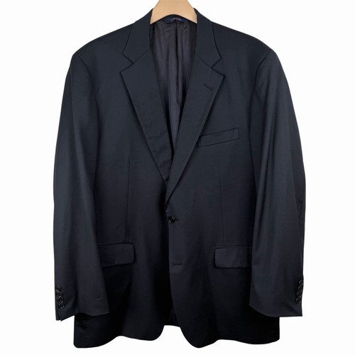 Brooks Brothers 1818 Madison Sport Coat 44 Black Wool 2-Button USA Long - Picture 1 of 10