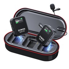 Wireless Lavalier Microphone 2.4G Lav Mic with Charging Case 656FT 8H for Onl...