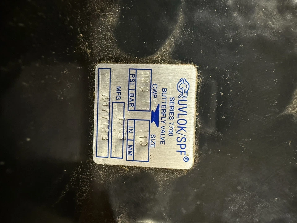 "Válvula mariposa 10"" Gruvlok epoxi buna 7005011714, Gear Opp, nueva en caja" Foto 2 de 3