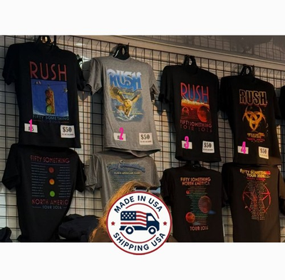 #ad RUSH Band Fifty Something North American Tour 2026 T Shirt Reprint $21.99