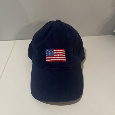 USA Flag Hat Blue Navy One Size Adjustable - Smathers & Branson 