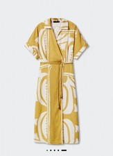 Mng Mango Wrap Shirt Dress Italian Material New Dopamine Art To Wear