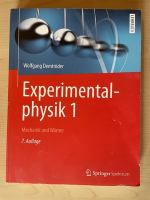 Experimentalphysik 1 | Mechanik und Wärme | Wolfgang Demtröder | 7. Auflage