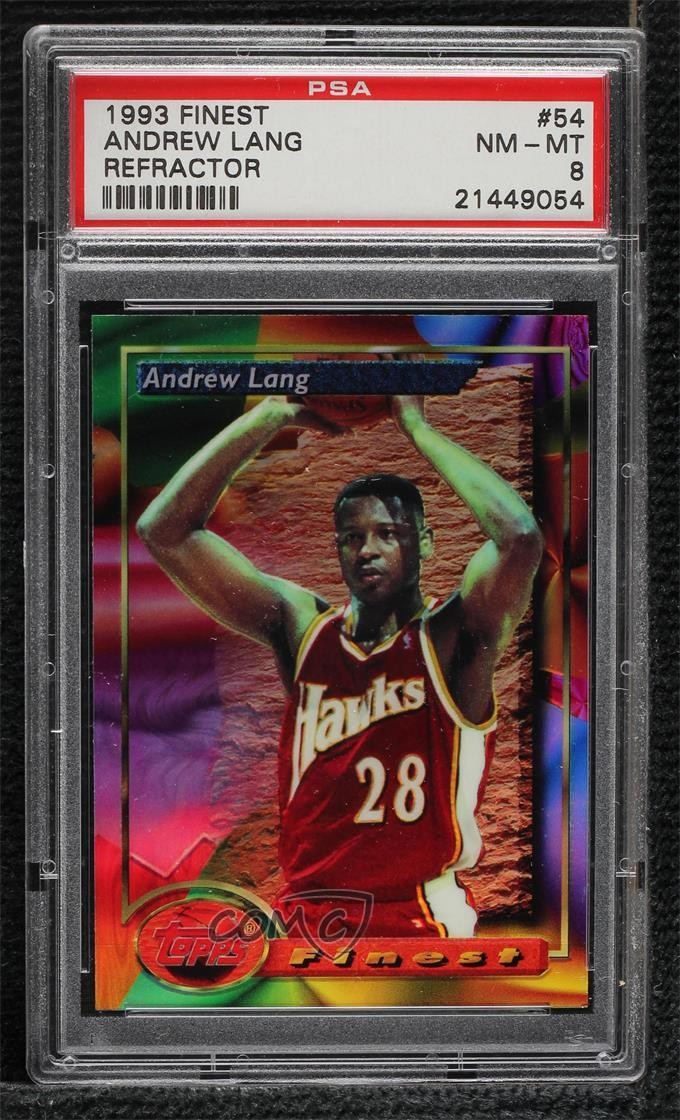 1993 Finest FINEST REFRACTOR #54 Andrew Lang front