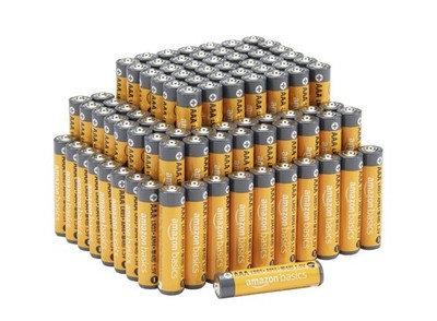   100 Pack Amazon Basics AAA Alkaline High-Performance Batteries, 1.5 Volt  