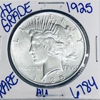 1925 SILVER PEACE DOLLAR AUTHENTIC HI GRADE U.S. MINT COIN FREE SHIPPING 6784
