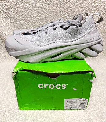 Crocs Echo Surge Gray Low Top Lace-Up Athletic Sneakers 210079-1RQ Unisex