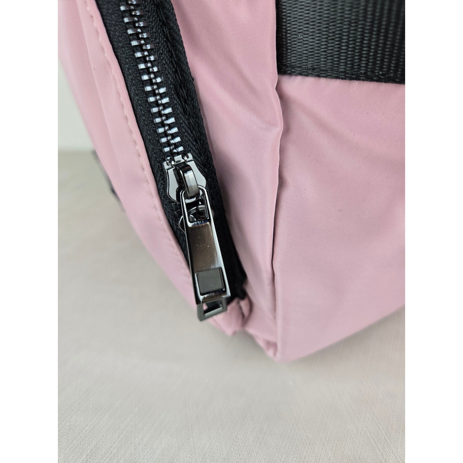 Fabletics Pink Nylon Mini Backpack Sling Bag Adju… - image 8