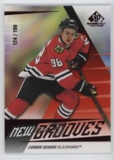 2023-24 Upper Deck SP Game Used New Grooves Red 124/199 Connor Bedard #NG-16 0tl