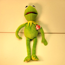 Ty Beanie Buddies Kermit the Frog 2013 Muppet's Plush Medium 16" 40cm New Rare