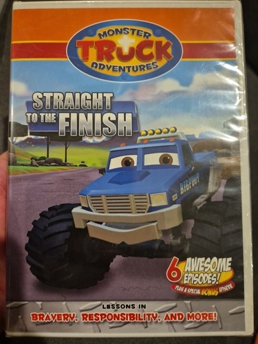 MONSTER TRUCK ADVENTURES DVD BIBLE CARTOON CHRISTIANITY STRAIGHT TO THE FINISH - Picture 1 of 2