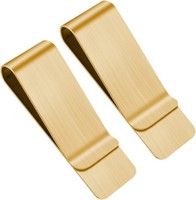 Geldklammer Edelstahl 2 StüCk Tragbar FüR Bargeld Rechnungen Karten 20X50Mm