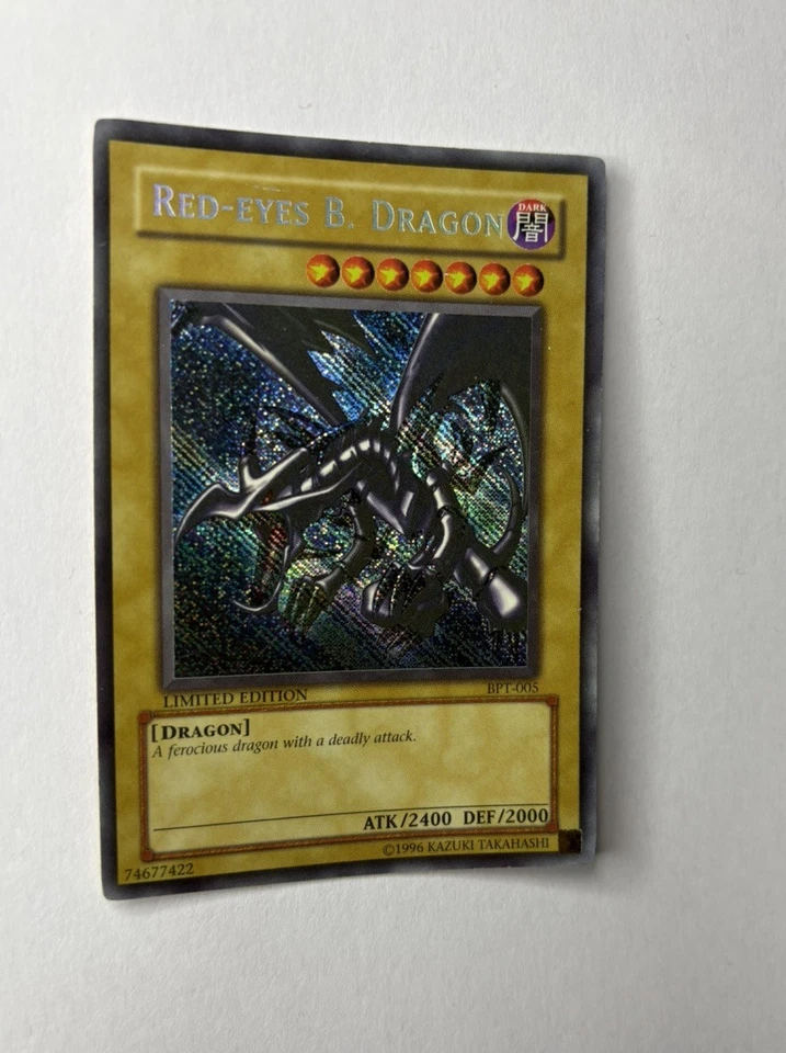 Yu-Gi-Oh! Misprint Red-Eyes B. Dragon - Reverse Secret Rare - BPT-005 - MP/LP - Image 3 of 4