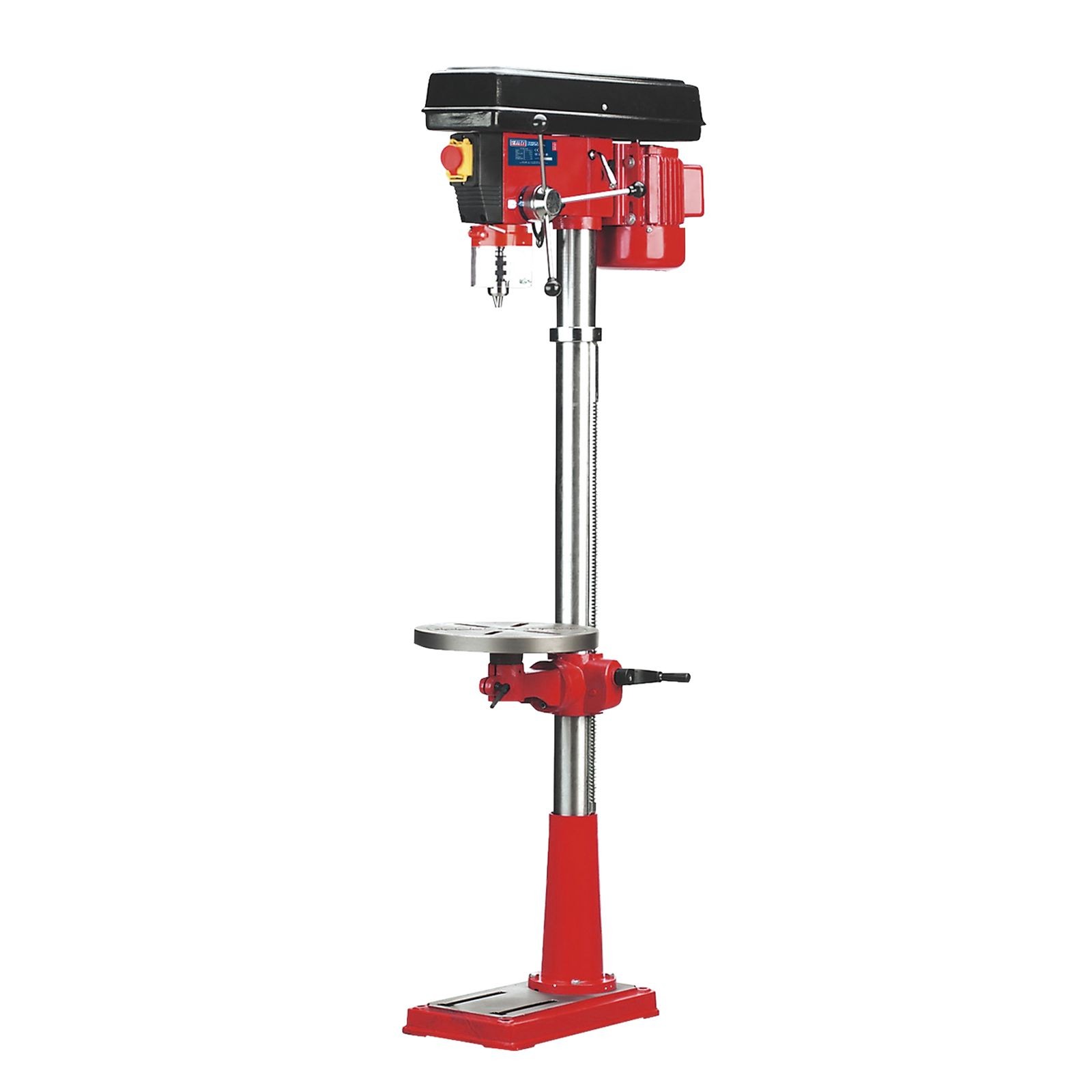 Sealey Pillar Drill Floor 16-Speed 1580mm Height 550W/230V Garage Workshop DIY - Image 2