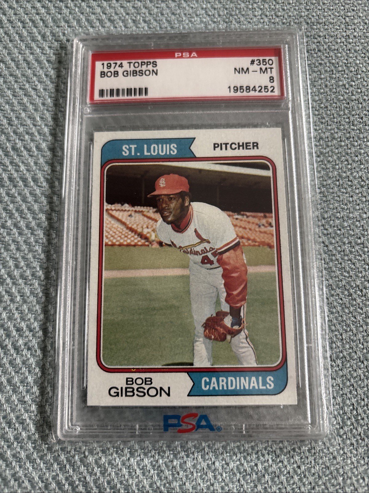1974 Topps - Bob Gibson #350 PSA 8 Mint