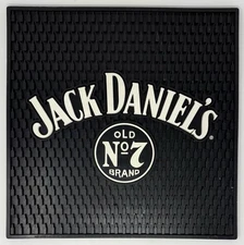 Jack Daniel’s Old No. 7 Bar Rail Mat 16.5” x 16.5”