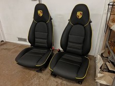 Fits For Porsche 986 Boxster Faux Leather Seat Covers In Black 1997-2004 Fits For Porsche 986 Boxster Faux Leather Seat Covers In Black 1997-2004