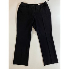 Worthington Petite Curvy Fit Perfect Trouser Women  s 10P Black Dress Pants NWT