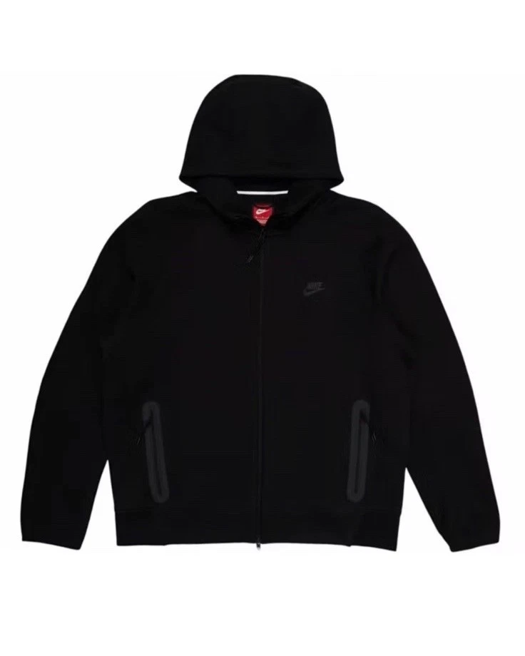 Nike Sportswear Tech Fleece Full-Zip Hoodie Black FB7921-010 Size XXL