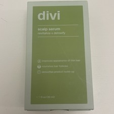 Divi Scalp Serum Revitalize  Detoxify 1 Oz 30 mL Full Size For Thin Hair New
