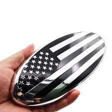 Front Grille American Flag Emblem for Ford Rear Tailgate Emblem Badge Namepla...