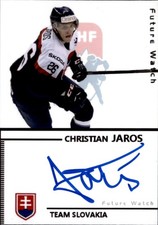Christian Jaros Signed Auto 2.5 x 3.25 Photo Team Slovakia / Ottawa Senators