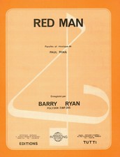 Barry Ryan - Red Man  : original FRANCE Sheet...