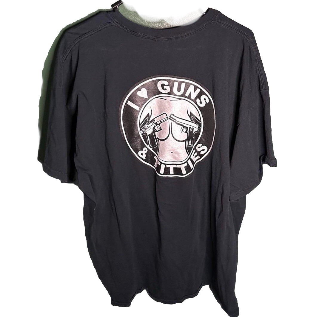 Y2K I Love G*ns And T*tties T Shirt | eBay