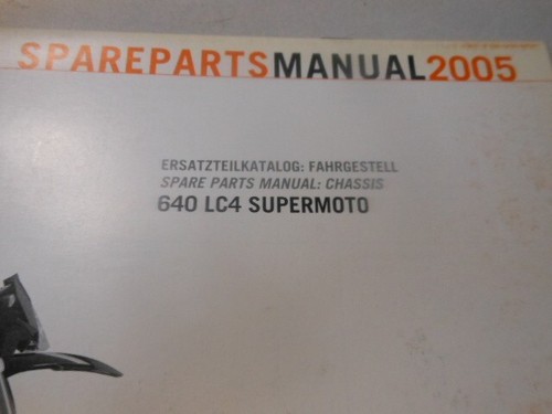 Chasis manual de piezas de repuesto de fábrica KTM 2005 640 LC4 Supermoto 3208182 - Imagen 2 de 7