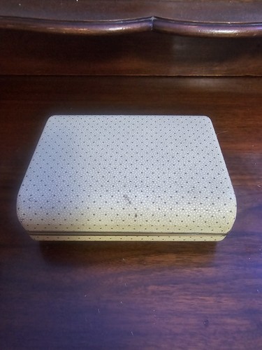 Vintage Travel Jewellery Box, Mid Century Dotty. Snap Shut. Dressing Table Box. - Foto 5 di 7