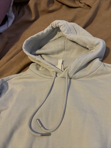 H & M Basics Girls Long Sleeve Hoodie Size XS Cream Good Condition - Picture 2 of 5