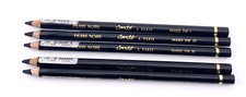 Cont   Paris Pierre Noire Black Charcoal Pencil Set - 5 Pencils, Assorted Grade