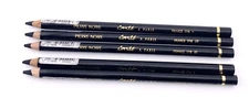 Conté à Paris Pierre Noire Black Charcoal Pencil Set - 5 Pencils, Assorted Grade