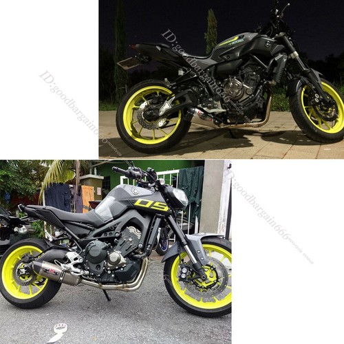 Sistema de escape tubo silenciador 51 mm 420 mm para Yamaha MT-09 FZ/FJ09 XSR900 2014-2020 - Imagen 2 de 13