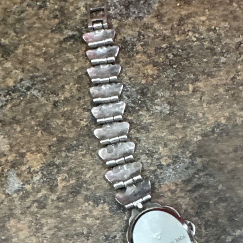 Vintage Sterling & Marcasite diamond face watch (k)not Running - 第 7/9 張圖片