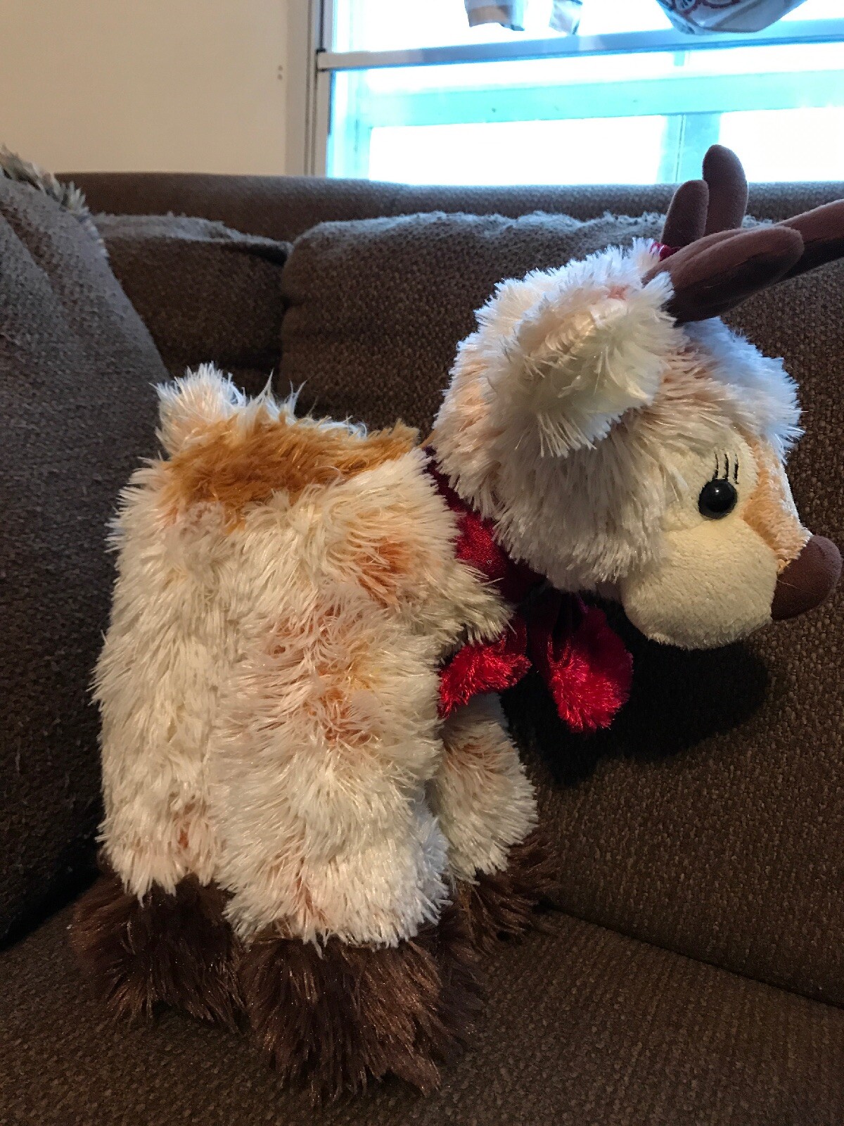 Encore Group Plush Hazel the Reindeer 13” Free Standing Wired Legs Stuffed Toy