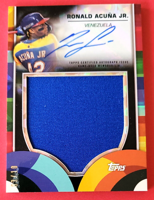 RONALD ACUNA 2023 Topps World Baseball Classic WBC Auto relic JSY