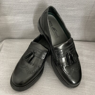 Deer Stags kentech Comfort System Wing tip oxford shoes Kiltie Slip On Mens 7M
