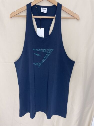 Gymshark Onyx 5.0 Tank BLUE - Black/Onyx grey size L | eBay UK