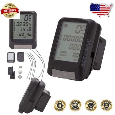 Durable Protegé 9.0 Bike Computer - Wireless, Lightweight, and User-Friendly