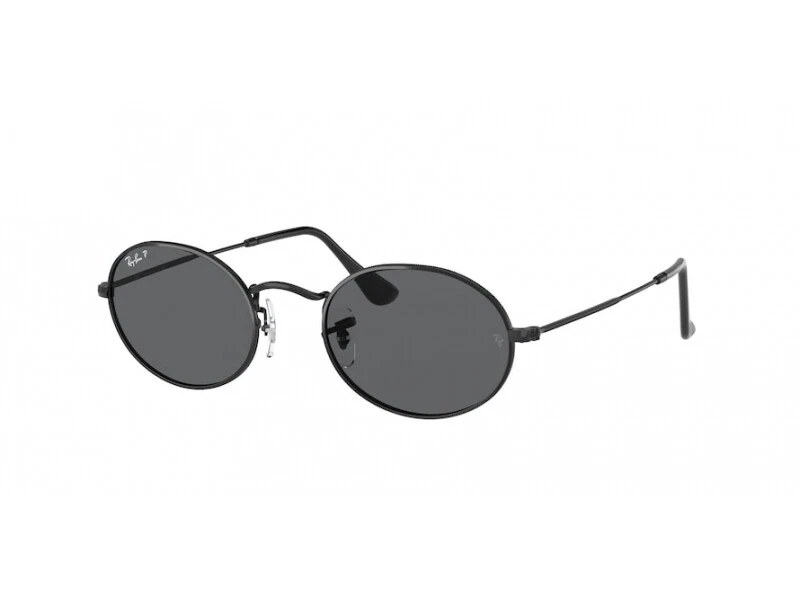 Ray ban oval sales sunglasses black