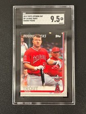 Mike Trout 2019 Topps Opening Day Dugout Peeks SGC 9.5 Angels DP-14