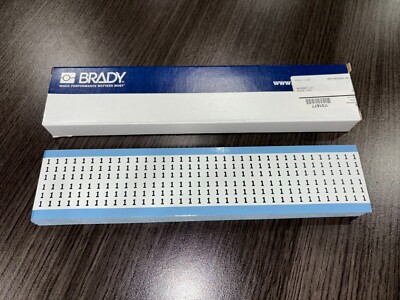 Brady Combination Pack Wire Markers 1 to 25, Black on White