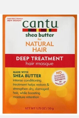 Cantu Sheabutter für natürliches Haar Tiefenbehandlung Haarmaske 1,75oz | Beutel