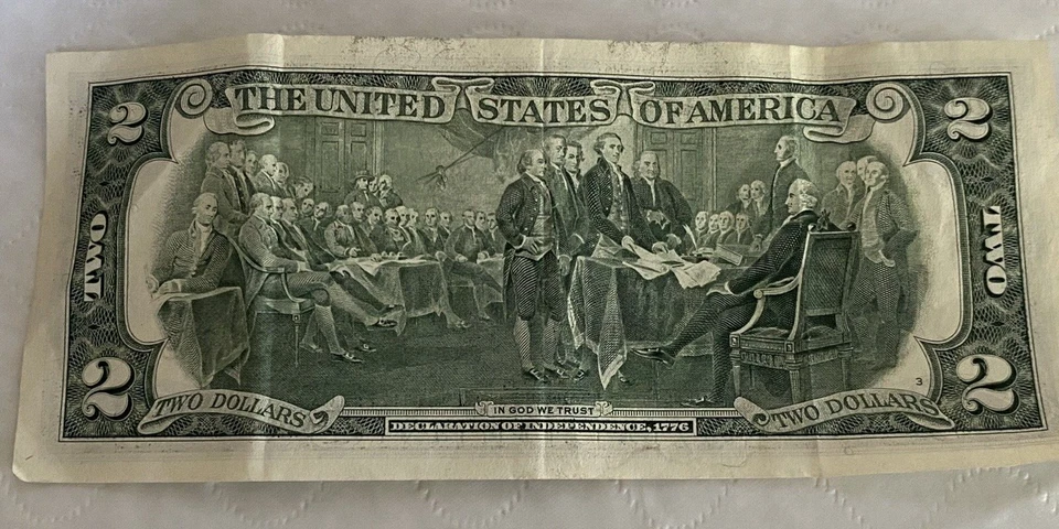 2003 "$2" DOLLAR BILL LOW "I" SERIEL NO - CRISP AND CLEAN - Image 4 of 4