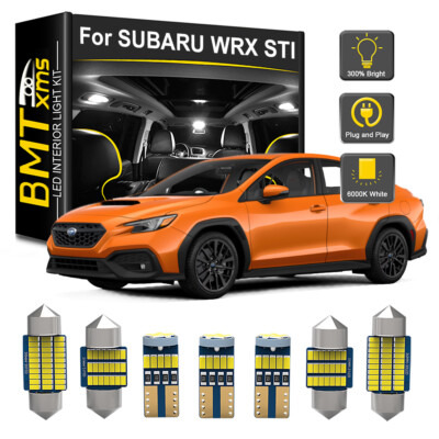 10x Interior LED Light Bulbs License Plate For SUBARU Impreza WRX STI 2004-2024
