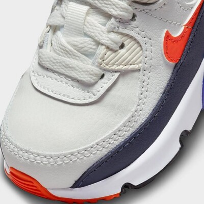 NIKE AIR MAX 90 LEATHER (TD) SUMMIT WHITE / ORANGE CD6868 120