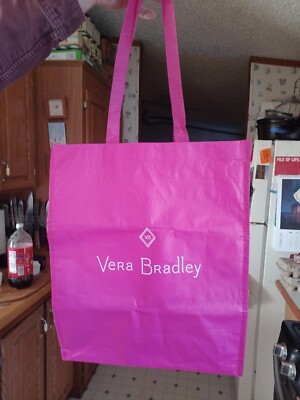 Vera Bradley Shopping Bag From Bright Pink, Tough Woven