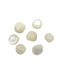 7 Natural Mother of Pearl Shell Nugget Beads