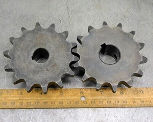 Martin 60BS40 Roller Chain Sprocket #60 40 Teeth 3/4" & 1" Bore Keyed Lot of Two